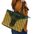 Custom South Africa Rugby 2024 Leather Tote Bag Go Champion Springboks and Kente Pattern