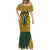 Custom South Africa Rugby 2024 Mermaid Dress Go Champion Springboks and Kente Pattern - Wonder Print Shop