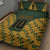 Custom South Africa Rugby 2024 Quilt Bed Set Go Champion Springboks and Kente Pattern - Wonder Print Shop