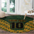 Custom South Africa Rugby 2024 Round Carpet Go Champion Springboks and Kente Pattern