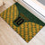 Custom South Africa Rugby 2024 Rubber Doormat Go Champion Springboks and Kente Pattern - Wonder Print Shop