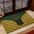 Custom South Africa Rugby 2024 Rubber Doormat Go Champion Springboks and Kente Pattern - Wonder Print Shop