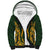 Custom South Africa Rugby 2024 Sherpa Hoodie Go Champion Springboks and Kente Pattern - Wonder Print Shop