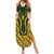 Custom South Africa Rugby 2024 Summer Maxi Dress Go Champion Springboks and Kente Pattern