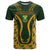 Custom South Africa Rugby 2024 T Shirt Go Champion Springboks and Kente Pattern