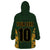 Custom South Africa Rugby 2024 Wearable Blanket Hoodie Go Champion Springboks and Kente Pattern