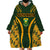 Custom South Africa Rugby 2024 Wearable Blanket Hoodie Go Champion Springboks and Kente Pattern