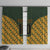 Custom South Africa Rugby 2024 Window Curtain Go Champion Springboks and Kente Pattern