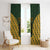 Custom South Africa Rugby 2024 Window Curtain Go Champion Springboks and Kente Pattern