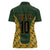 Custom South Africa Rugby 2024 Women Polo Shirt Go Champion Springboks and Kente Pattern