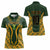 Custom South Africa Rugby 2024 Women Polo Shirt Go Champion Springboks and Kente Pattern