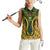 Custom South Africa Rugby 2024 Women Sleeveless Polo Shirt Go Champion Springboks and Kente Pattern