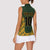 Custom South Africa Rugby 2024 Women Sleeveless Polo Shirt Go Champion Springboks and Kente Pattern