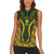 Custom South Africa Rugby 2024 Women Sleeveless Polo Shirt Go Champion Springboks and Kente Pattern