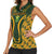 Custom South Africa Rugby 2024 Women Sleeveless Polo Shirt Go Champion Springboks and Kente Pattern