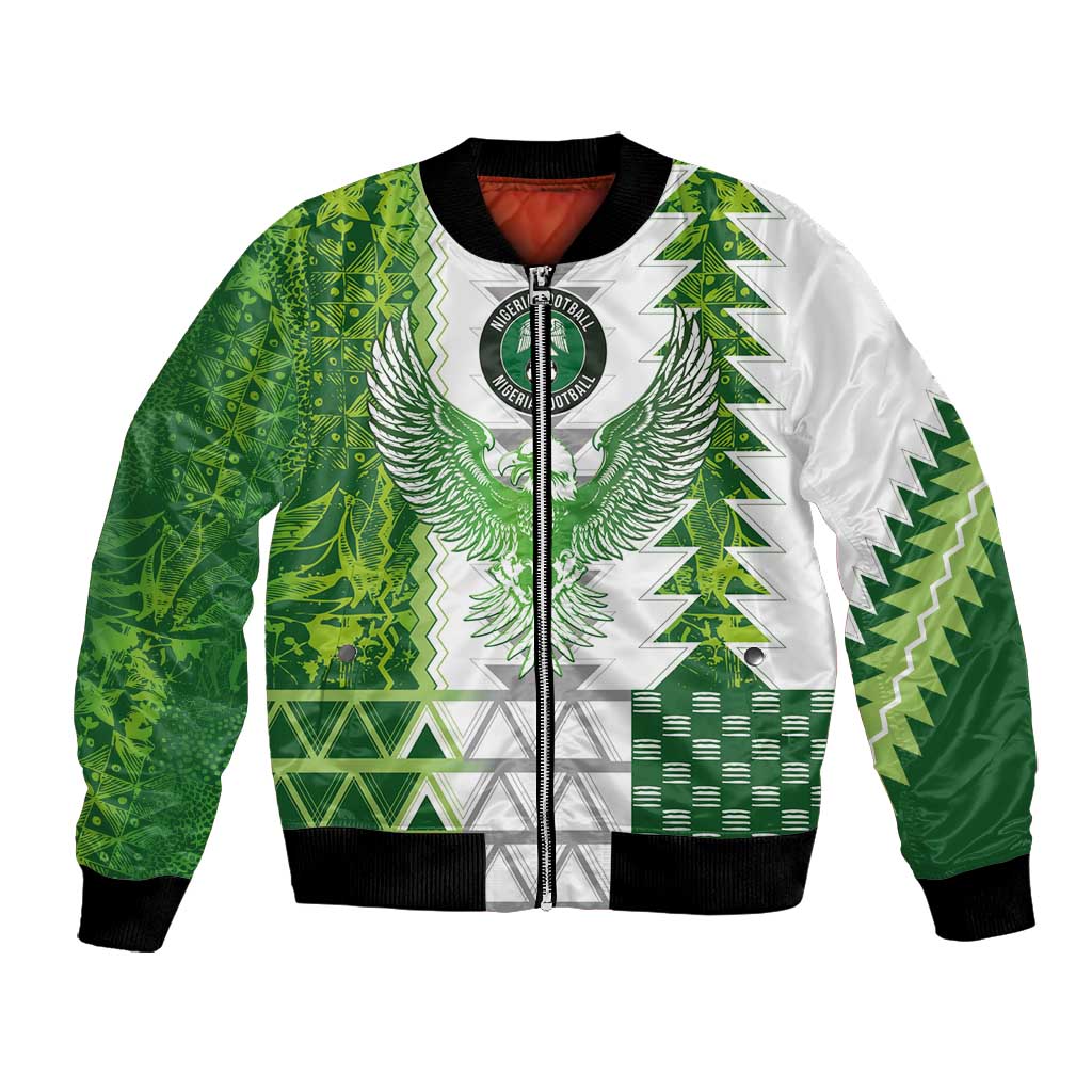 Custom Nigeria National Football Bomber Jacket Naija Super Eagles - Wonder Print Shop