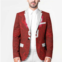 Custom Poland National Football Blazer The Eagles on Flames - Wonder Print Shop