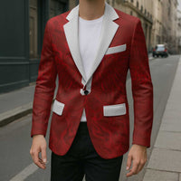 Custom Poland National Football Blazer The Eagles on Flames - Wonder Print Shop