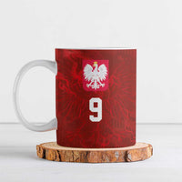Custom Poland National Football Ceramic Mug The Eagles on Flames - Wonder Print Shop
