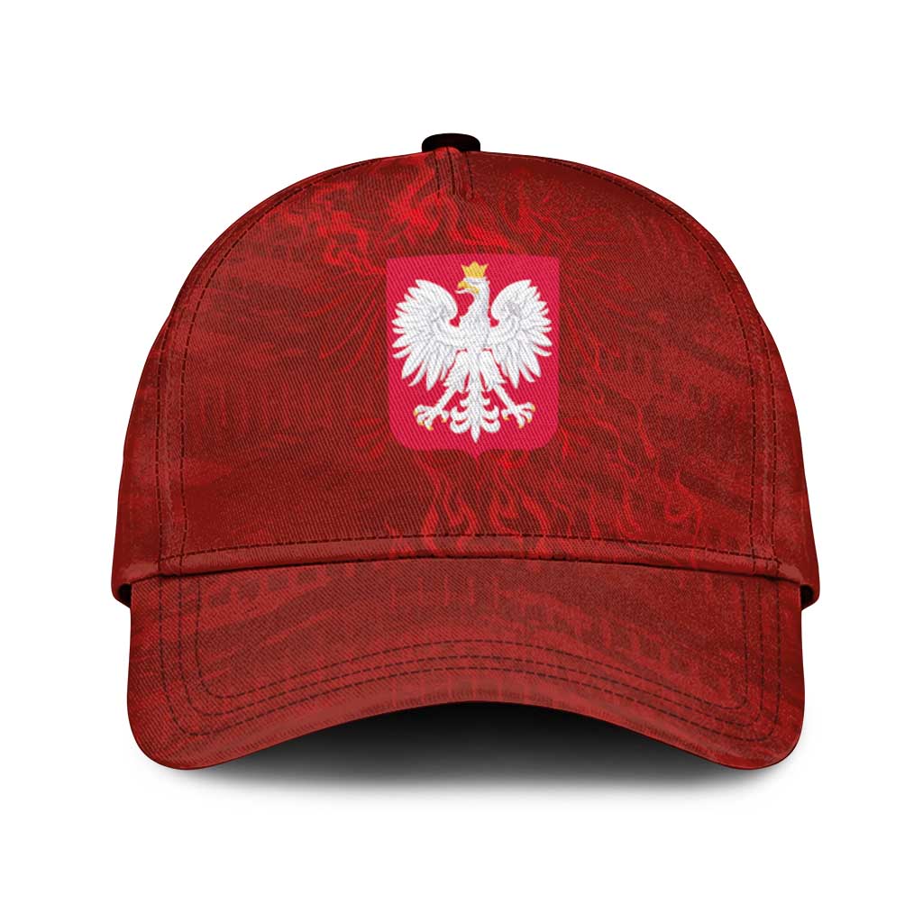 Poland National Football Classic Cap The Eagles on Flames - Wonder Print Shop