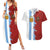 Half Argentina and Half Spain Football Couples Matching Summer Maxi Dress and Hawaiian Shirt Grunge Style - Wonder Print Shop