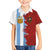 Half Argentina and Half Spain Football Family Matching Off Shoulder Short Dress and Hawaiian Shirt Grunge Style - Wonder Print Shop