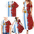 Half Argentina and Half Spain Football Family Matching Summer Maxi Dress and Hawaiian Shirt Grunge Style - Wonder Print Shop