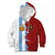 Half Argentina and Half Spain Football Kid Hoodie Grunge Style - Wonder Print Shop