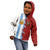 Half Argentina and Half Spain Football Kid Hoodie Grunge Style - Wonder Print Shop