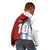 Half Argentina and Half Spain Football Kid Hoodie Grunge Style - Wonder Print Shop