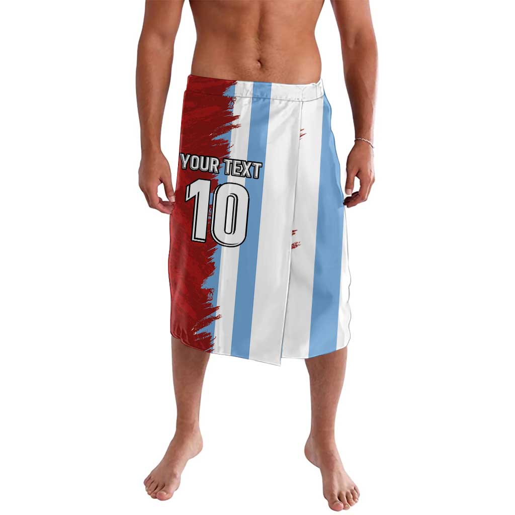 Half Argentina and Half Spain Football Lavalava Grunge Style - Wonder Print Shop