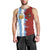 Half Argentina and Half Spain Football Men Tank Top Grunge Style - Wonder Print Shop