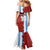 Half Argentina and Half Spain Football Mermaid Dress Grunge Style - Wonder Print Shop