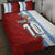 Half Argentina and Half Spain Football Quilt Bed Set Grunge Style - Wonder Print Shop