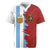 Half Argentina and Half Spain Football Rugby Jersey Grunge Style - Wonder Print Shop