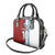 Half Argentina and Half Spain Football Shoulder Handbag Grunge Style