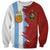 Half Argentina and Half Spain Football Sweatshirt Grunge Style - Wonder Print Shop