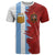 Half Argentina and Half Spain Football T Shirt Grunge Style - Wonder Print Shop