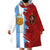 Half Argentina and Half Spain Football Wearable Blanket Hoodie Grunge Style - Wonder Print Shop