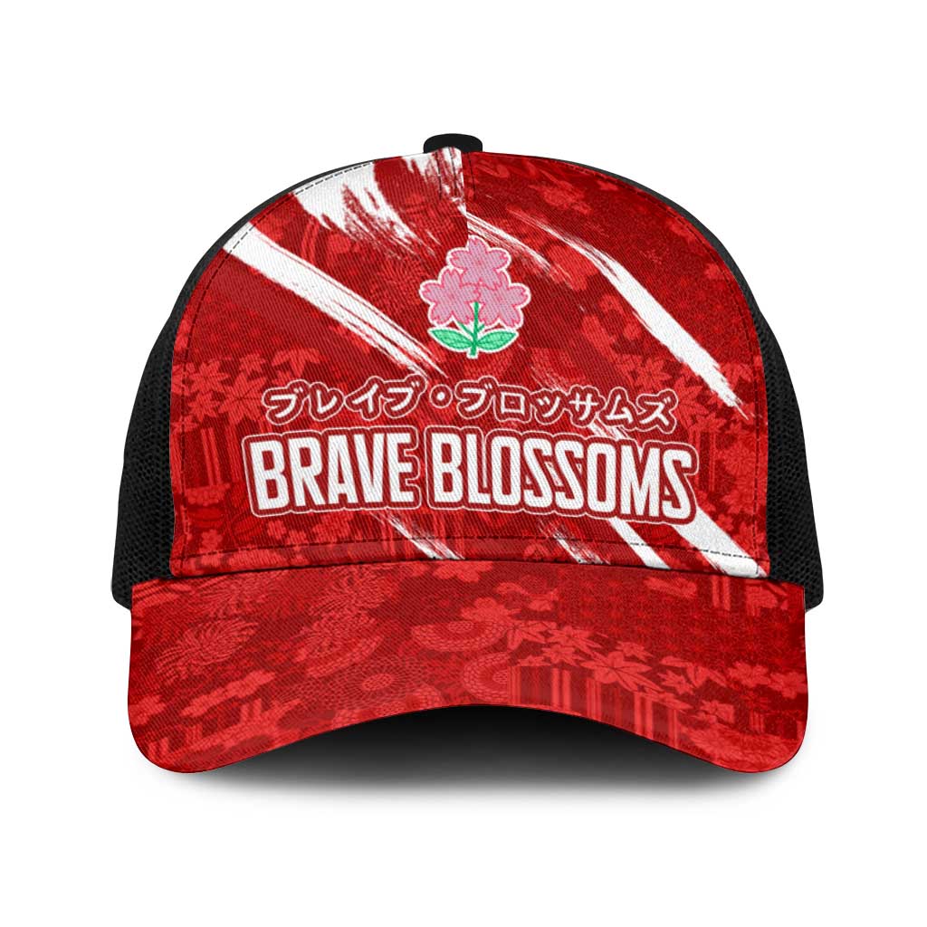Rugby Japan Baseball Net Cap The Champion Brave Blossoms Red Color - Wonder Print Shop