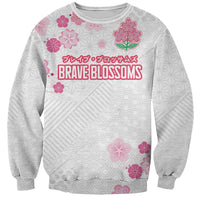 Gray sweatshirt with pink floral graphic, crew neck and long sleeves