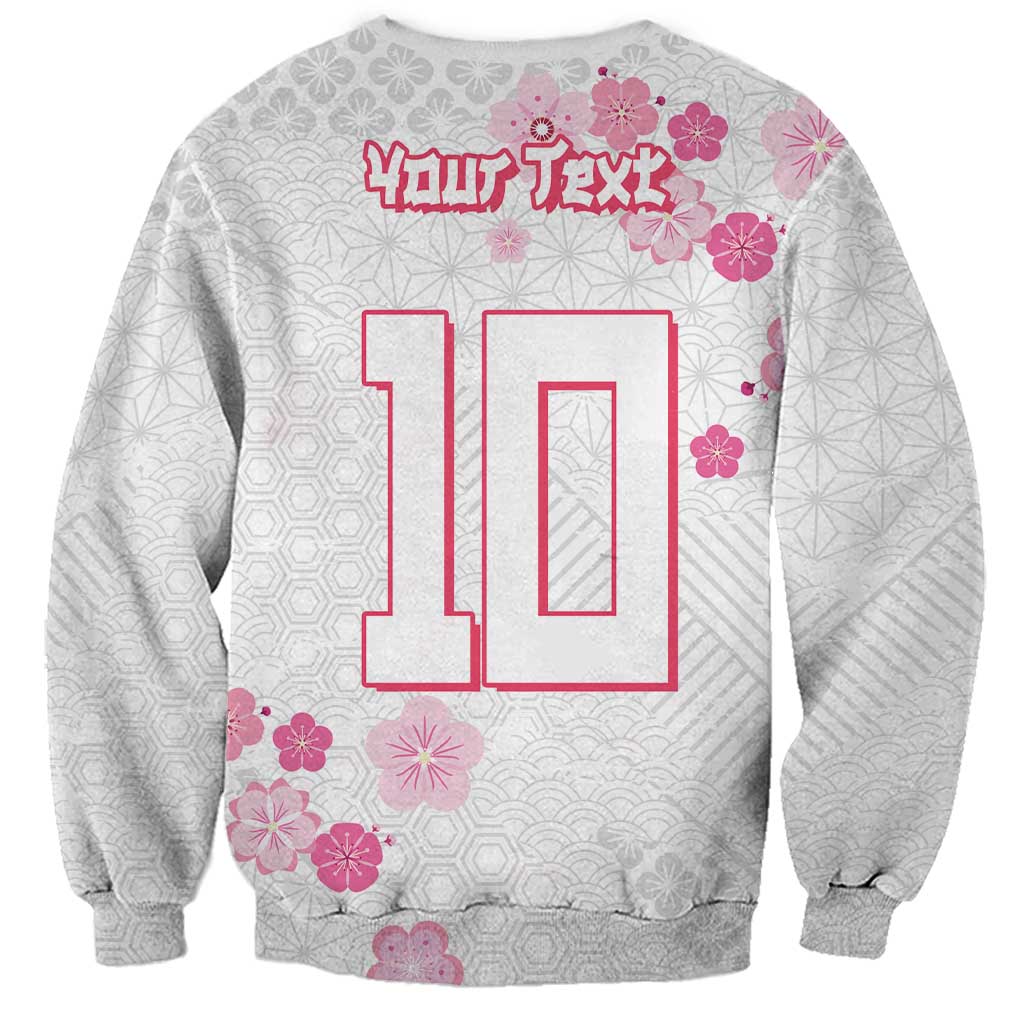 Gray sweatshirt with large red number '10' print and pink flowers, long sleeves