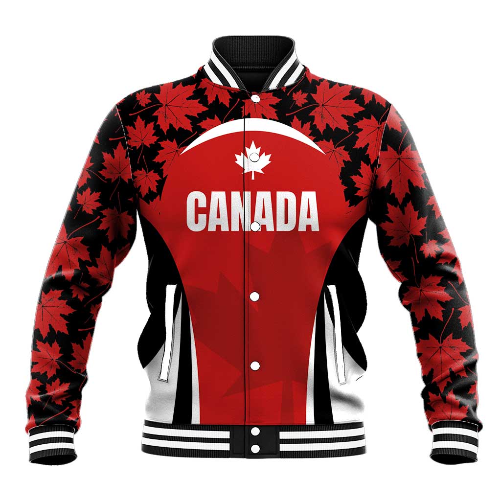 Custom Canada Pacific Rugby 2024 Baseball Jacket Maple Pattern Jersey - Wonder Print Shop