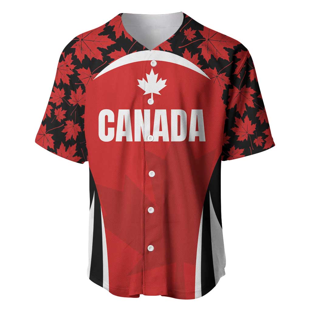 Custom Canada Pacific Rugby 2024 Baseball Jersey Maple Pattern Jersey - Wonder Print Shop