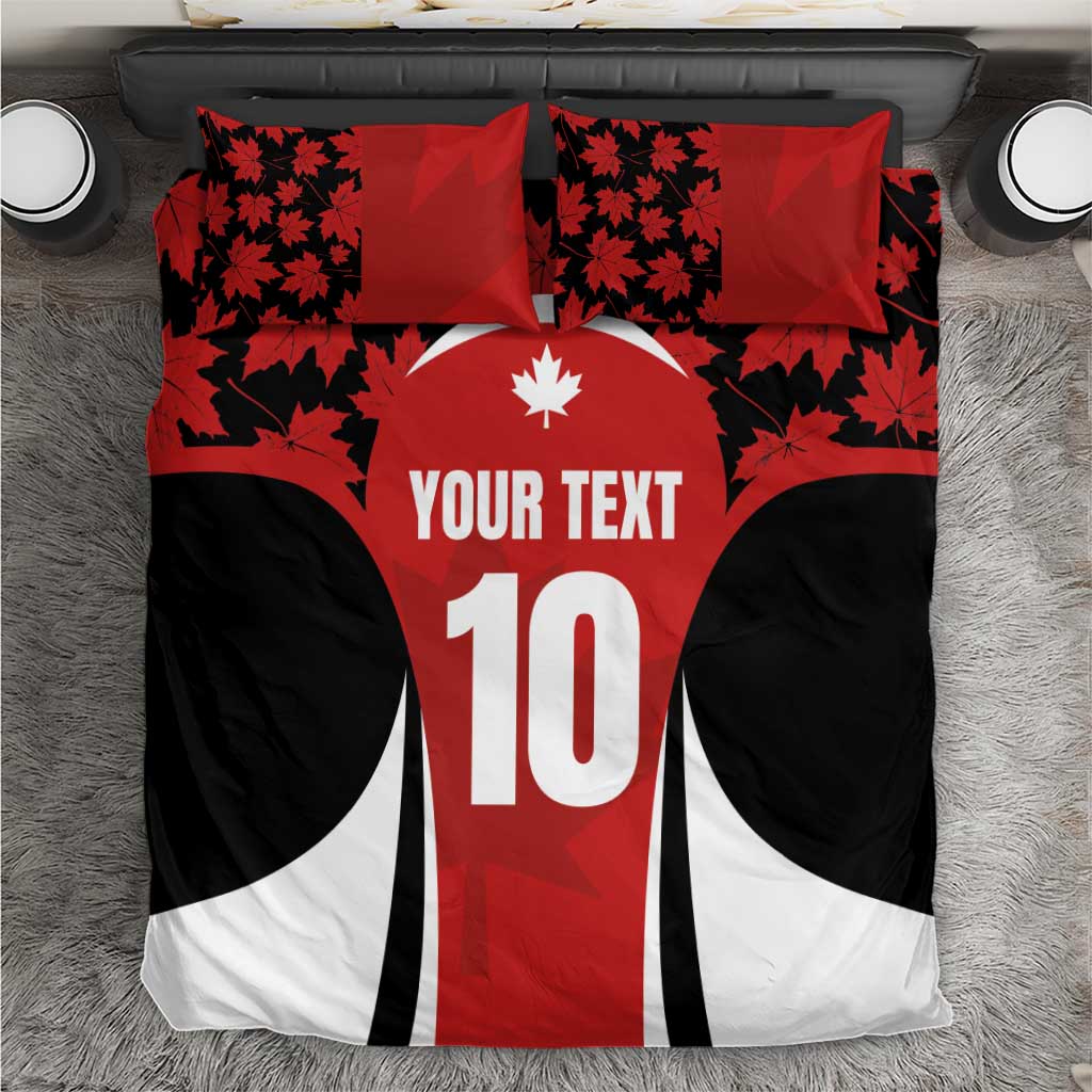 Custom Canada Pacific Rugby 2024 Bedding Set Maple Pattern Jersey - Wonder Print Shop