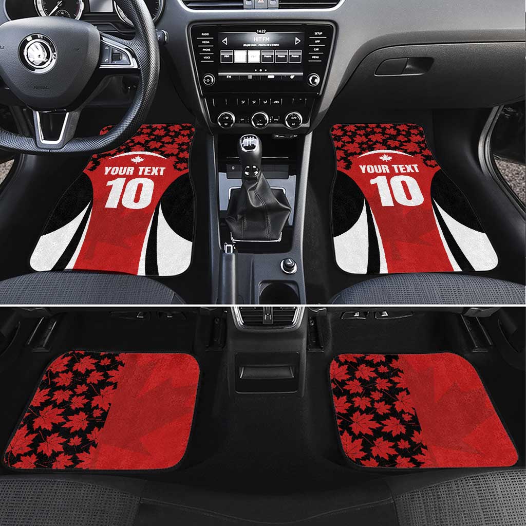 Custom Canada Pacific Rugby 2024 Car Mats Maple Pattern Jersey - Wonder Print Shop