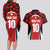 Custom Canada Pacific Rugby 2024 Couples Matching Long Sleeve Bodycon Dress and Hawaiian Shirt Maple Pattern Jersey - Wonder Print Shop