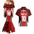 Custom Canada Pacific Rugby 2024 Couples Matching Mermaid Dress and Hawaiian Shirt Maple Pattern Jersey - Wonder Print Shop