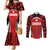 Custom Canada Pacific Rugby 2024 Couples Matching Mermaid Dress and Long Sleeve Button Shirt Maple Pattern Jersey