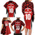 Custom Canada Pacific Rugby 2024 Family Matching Long Sleeve Bodycon Dress and Hawaiian Shirt Maple Pattern Jersey - Wonder Print Shop